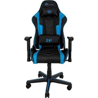 Imagem de Cadeira Gamer Dn2 Preto/Azul - Draxen 