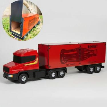 Imagem de Caminhao Brinquedo Madeira Grande Infantil Alta Qualidade - GBGSTORE