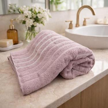 Imagem de Toalha Banho Ondulada Wave Corttex Macia 100% Algodão Jacquard 450g, A