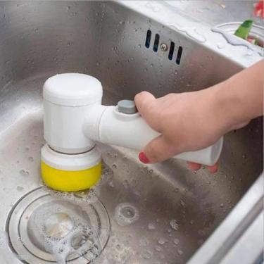 Imagem de Escova de Limpeza Elétrica Giratória Recarregável USB Multifuncional 3