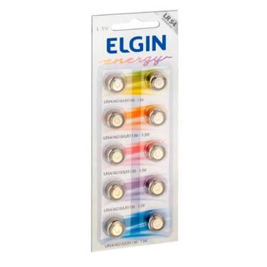 Imagem de Bateria Alcalina LR54 (AG10 / LR1130) Elgin 82254 - Cartela com 10 uni