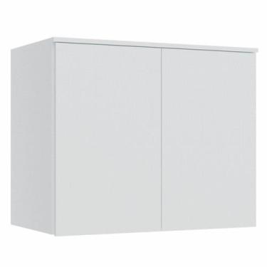 Imagem de Módulo Aéreo 2 Portas Requinte+ 100% MDF Branco/Line - Móveis Castro