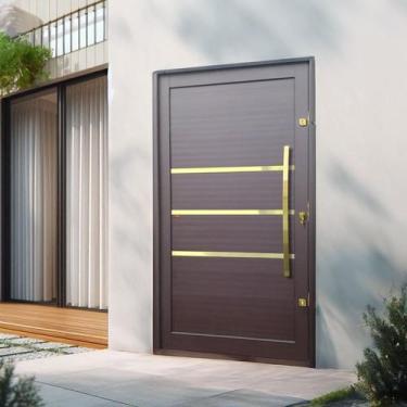 Imagem de Porta Pivotante Lambril Evolution com Puxador Elite 240CMX120CM Abertu