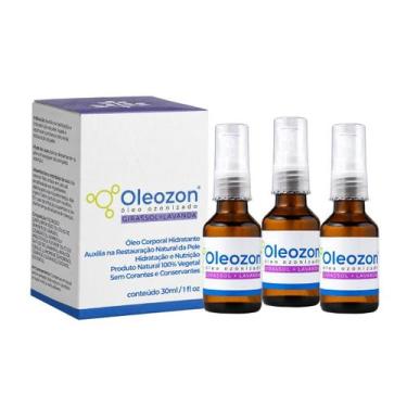 Imagem de Óleo de Girassol Ozonizado com Lavanda Oleozon 30ml Natural Hidratante