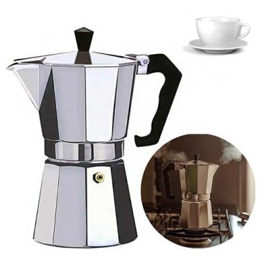 Imagem de Cafeteira Italiana Espresso Aço Aluminio 3 Xicara 150ml Café - New