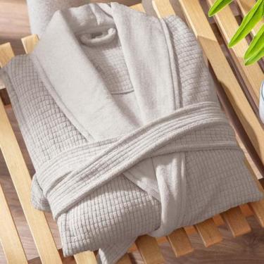 Imagem de Roupão de Banho Adulto Unissex G D Luxe - Bandoca - Kacyumara, Rosé pa