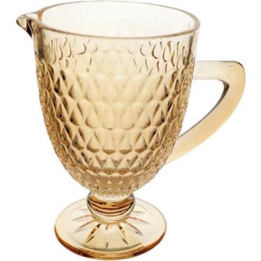 Imagem de Jarra 1 Litro Amelie Com Base Ambar Luster - L HERMITAGE
