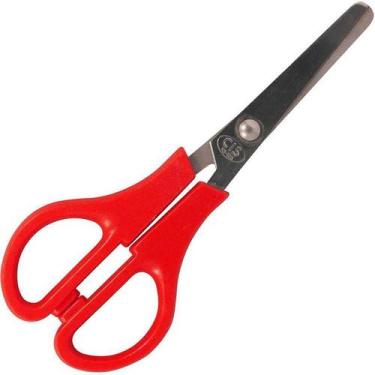 Imagem de Tesoura Escolar Sem Ponta Importada 13cm Ks-125 - Caixa Com 20 Unidade