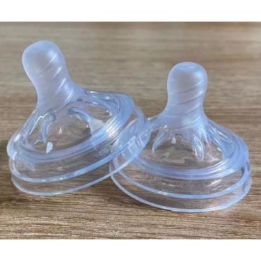 Imagem de Kit dois bicos compatível com mamadeira Philips Avent Pétala - Compati