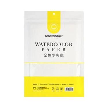 Imagem de Papel Para Aquarela 100% Algodão 300g Fino, Médio E Grosso Para Cartõe