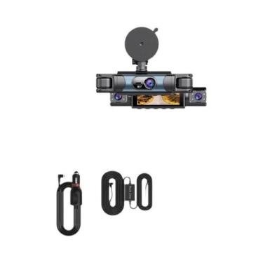 Imagem de Câmera Veicular WiFi 360 Graus De 4 Canais 1080P FHD Com 4 Lentes De C