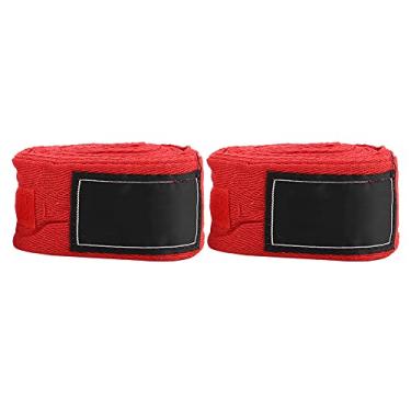 Imagem de Envoltórios de boxe, munhequeiras de boxe alongadas de 5 m, profissionais para Muay Thai para boxe para treino para homens e mulheres para Kickboxing para treinamento (vermelho)
