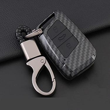Imagem de WSWJDW Porta-chaves da capa do carro Porta-chaves Porta-chaves Bolsa-chave, adequado para VW Volkswagen Golf Bora Jetta POLO Passat B5 Skoda Superb Octavia Fabia SEAT Ibiza Leon, C, balck