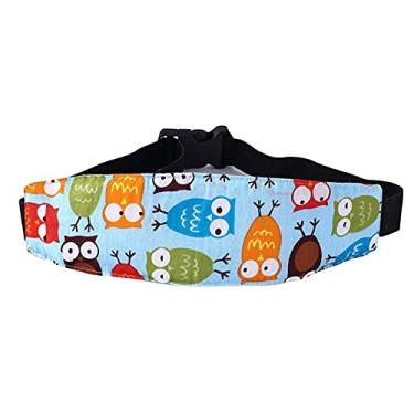 Imagem de soarflight Assento de carro para bebê alívio do pescoço faixa de apoio de cabeça para dormir, alça de faixa infantil, apoio de cabeça ajustável para carrinho de bebê, suporte de apoio de cochilo, cinto de proteção para cinto de segurança para presente de crianças pequenas