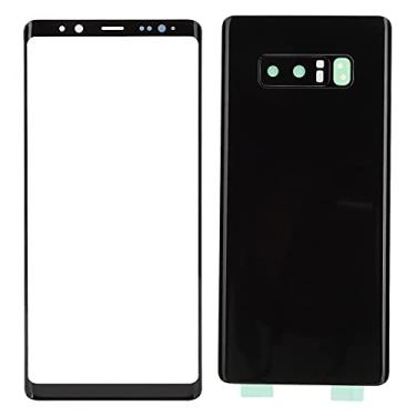 Imagem de Tampa traseira da bateria do telefone, material de resina Firme Durável Tela externa Tampa de vidro fácil instalação para Samsung Note8