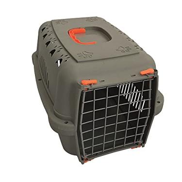 Imagem de Caixa de Transporte para Cachorros e Gatos N.3 Neon Laranja Porta de Ferro, Transporte Pet Grande Falcon