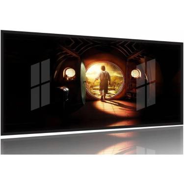 Imagem de Quadro Decorativo Lord-Of-The-Rings 130x60 Moldura Preta 2x2