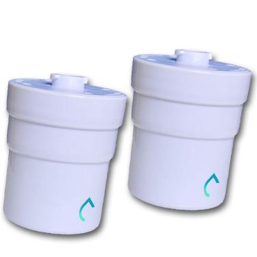 Imagem de Kit 2 Refil Filtro Purific Purificador Rosca Encaixe Branco Camadas Vida Alcalinum Troca Fácil Puricell