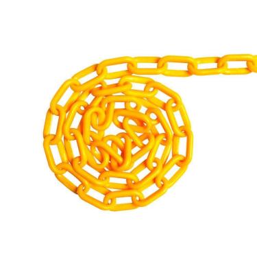 Imagem de 80 Mt Corrente Plástica Isola Calha Chuva Elo G Amarela