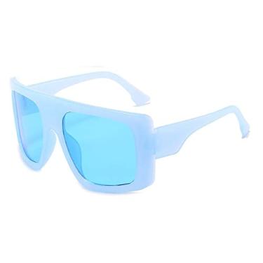 Imagem de Óculos de sol femininos quadrados de tamanho grande, moda vintage, óculos de sol grandes, óculos de sol masculinos, hip hop, tons gradientes, 9, china