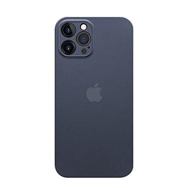 Imagem de Estojo macio claro fosco fino ultrafino para iphone 13 12 mini 11 pro max x xs xr 7 8 plus se2 capa traseira pp dura transparente, azul marinho, para ipone se 2020