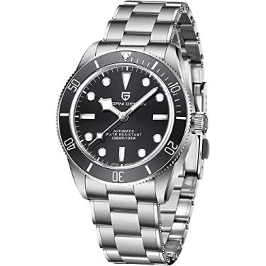 Imagem de HaiQin Pagani Design 1671 V2 Clássico Relógio Automático Masculino Japonês NH35A Movimento Automático 100 m À Prova D'água, Relógio Mecânico Impermeável de Aço Inoxidável Bisel de Alumínio Moderno