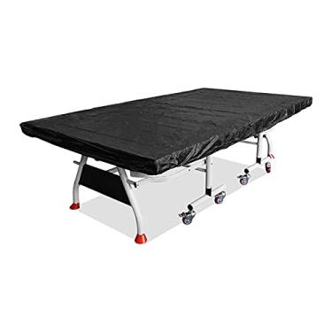 Imagem de Tingpai Capa de tênis de mesa Tecido Oxford Tecido impermeável de pingue-pongue Capa de mesa de pingue-pongue com cordão de proteção total Capa de mesa à prova de poei pa interior ou exterior Capa
