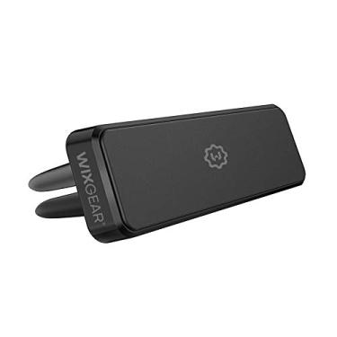 Imagem de Suporte magnético WizGear para saída de ar universal para carro, para celulares e mini tablets, com pinos duplos e extra forte com 8 ímãs para telefones grandes!