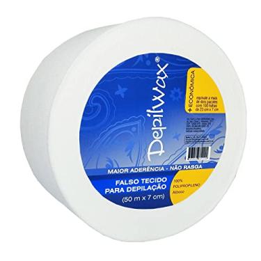 Imagem de Kit 3 Rolos Depilação Lenço Falso Tecido 50 m Depilwax