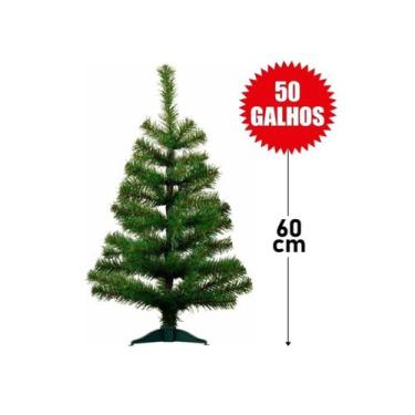 Imagem de Árvore De Natal Pinheiro Tradicional 60cm 50 Galhos - Dacar