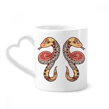 Imagem de Caneca com símbolo do zodíaco constelação de Gêmeos caneca café cerâmica copo de coração de vidro