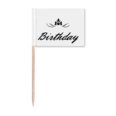 Imagem de Happy Birthday Presents Blessing Beautiful Toothpick Flags Marker Topper Decoração de Festa