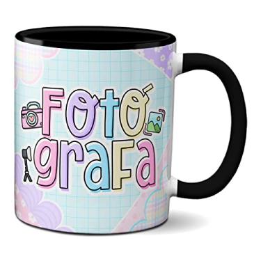 Imagem de Caneca Fotógrafa Profissional Presente Fotografia Câmera (Preta)