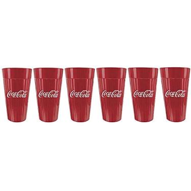 Imagem de Jogo de Copos Americano Coca-cola 06 peças 450ml Nadir - Vermelho