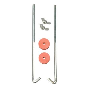 Imagem de Parafusos de fixação da bateria Road Power 966-10 General Motors J, pacote com 2, cromado, 20 polegadas