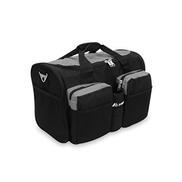 Imagem de Everest Bolsa de academia com bolso molhado, Bolsa para academia com bolso molhado, Cinza escuro/preto, One Size