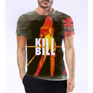 Imagem de Camisa Camiseta Kill Bill Filme Amarelo Espada Vingança 1 - Estilo Kra