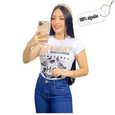 Imagem de Camiseta T-Shirt Feminina De Algodão Harley - Maf