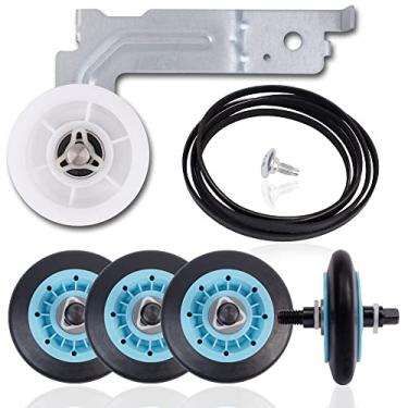 Imagem de Kit de reparo de secador de tambor polia da correia de substituição para Samsung DV210AEW/XAA DV218AEW/XAA DV330AEW/XAA DV209AEW/XAA DV218AEB/XAA DV328AEW/XAA DV350AEW/XAA DV40J3000EW/A2 DV45H7. 000EW/A2 DV50K8600EV/A3