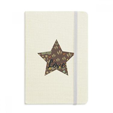 Imagem de Caderno de pintura de plantas de feijão mung oficial de tecido capa dura diário clássico