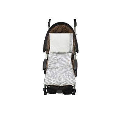 Imagem de Giz de Cor Confecções Colchonete Para Carrinho Chevron Cinza 02 Peças Chevron Cinza