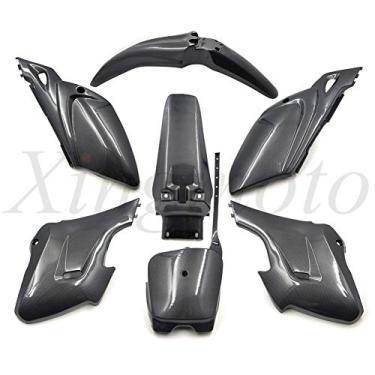 Imagem de NBX- Kit de substituição de capa de carenagem de plástico para 7 peças compatível com estilo de fibra de carbono Baja Dirt Runner 125