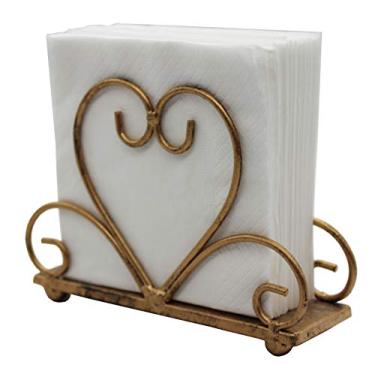 Imagem de (Bronze) - Metal Table Napkin Holder Freestanding Tissue Dispenser, Bronze