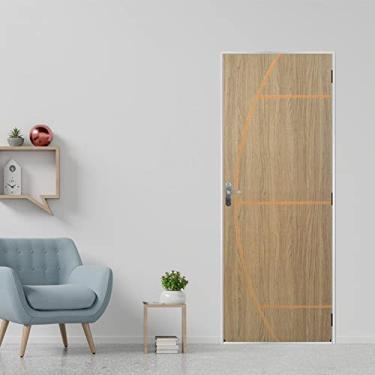 Imagem de Kit Porta Melamínica Açomad Decorativa Gaúcha Mgm Carvalho Alpha