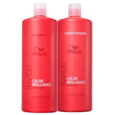 Imagem de Kit Invigo Color Brilliance Shampoo + Condicionador 1L - Wella