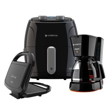 Imagem de Kit Super Cook Cadence Fritadeira 3,8L - Sanduicheira - Cafeteira
