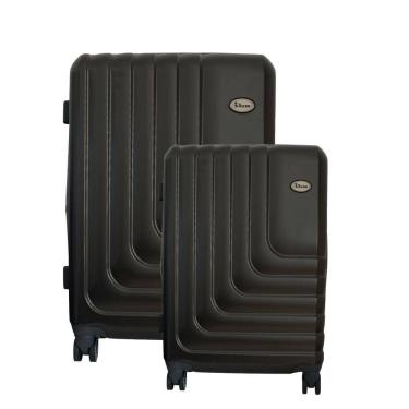 Imagem de Conjunto de Malas de Viagem Expansível em Abs Ika Flex, Cadeado Tsa Rodas Duplas 2pcs P...