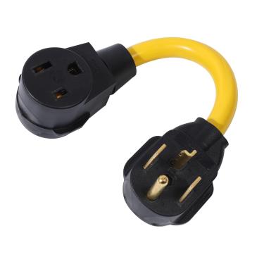Imagem de ONETAK NEMA 14-30P a 6-50R 240V 30 Amp 4 Prong Plugue macho para 50 Amp 3 Prong Receptáculo Feminino Soldador Secador EV Carregador Conector Adaptador Cabo de Energia
