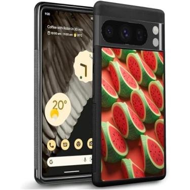 Imagem de Capa de telefone para Google Pixel 8 8 Pro 7 7 Pro 6 6a 6 Pro 5 5a 4 4a 4XL 3 3 XL 2 2 XL 4G/5G com design Flamingo-aa472 moldura preta de borracha fina à prova de choque/948 (Color : Designer Waterm