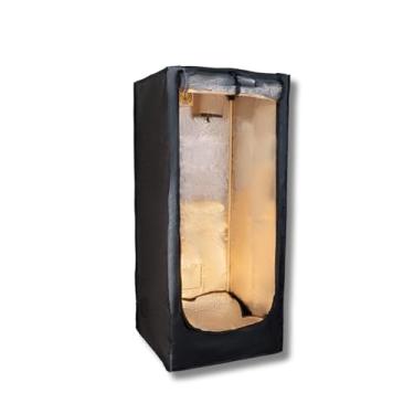 Imagem de Estufa Grow de Cultivo Indoor Cultivando Sustento 60 (Tamanho 60x60x140cm) Cabine Barraca para Kit Grow com material reflexivo Mylar 600 cor preta